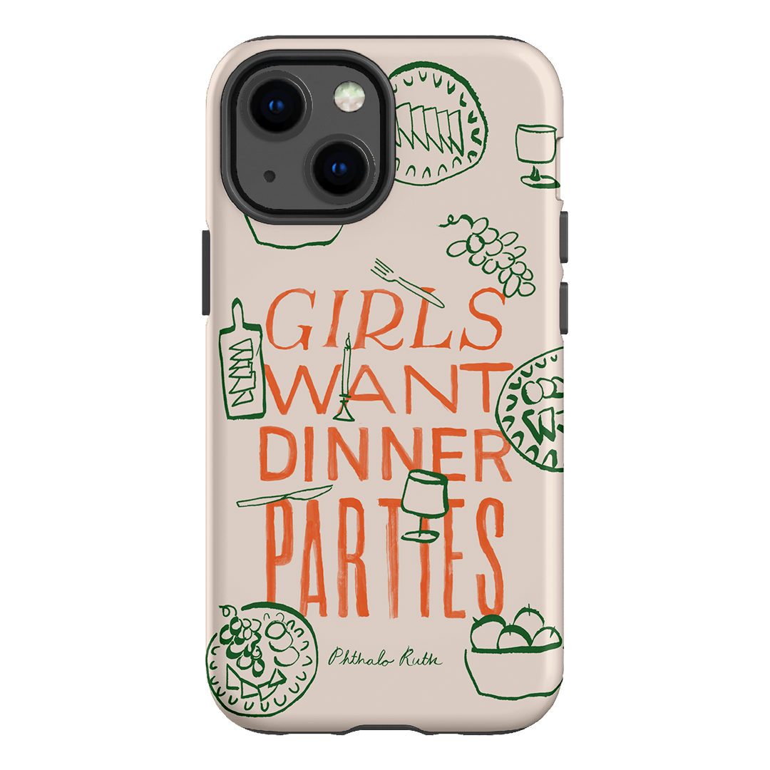 Dinner Parties Printed Phone Cases iPhone 13 Mini / Armoured by Phthalo Ruth - The Dairy