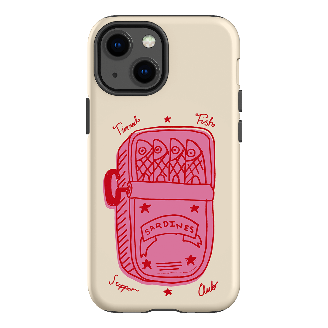 Sardine Social Red Printed Phone Cases iPhone 13 Mini / Armoured by The Dairy - The Dairy