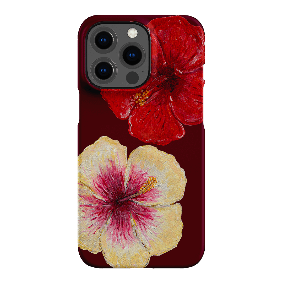 Hibiscus Flower Printed Phone Cases iPhone 13 Pro / Snap by BG. Studio - The Dairy