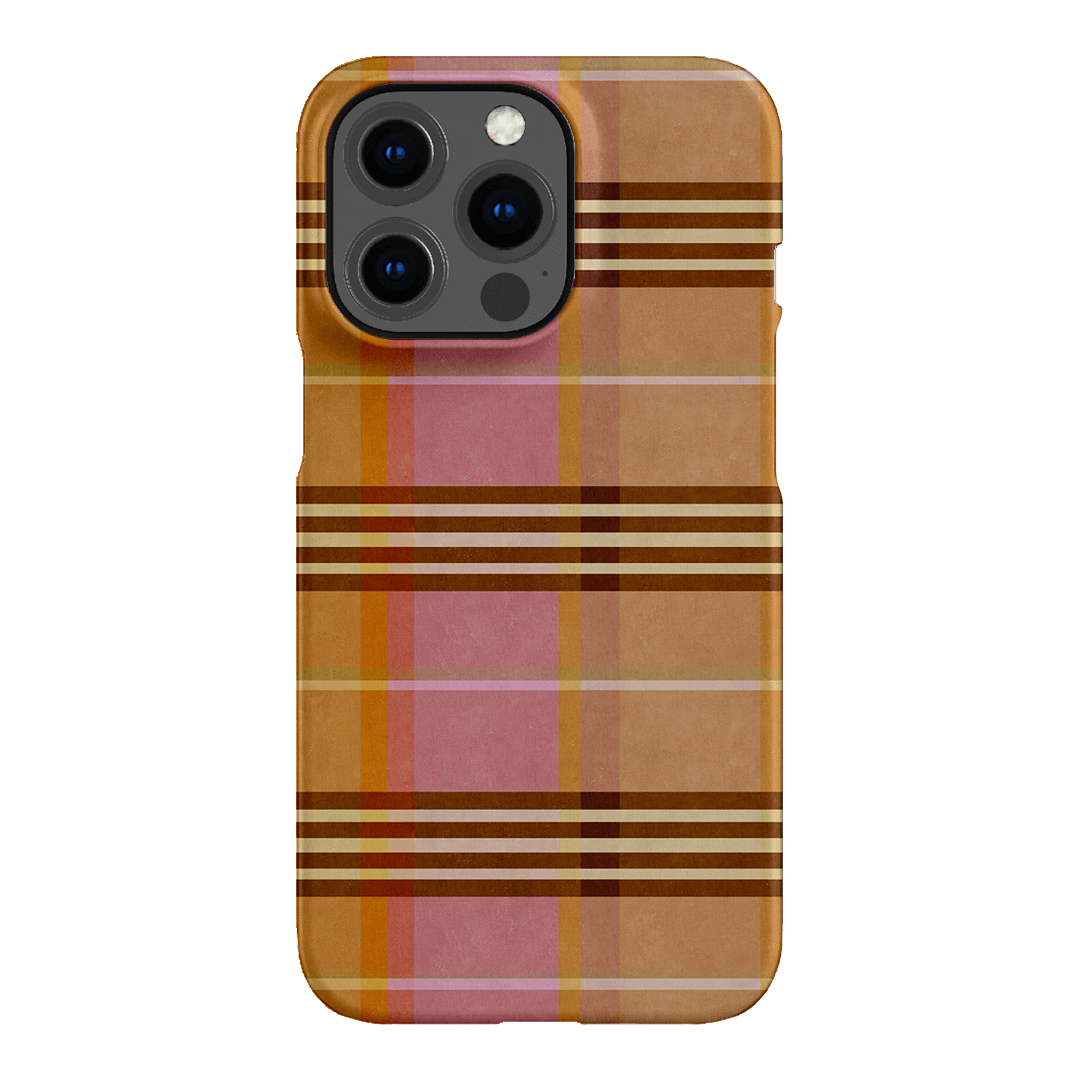 Peachy Plaid Printed Phone Cases by Fenton & Fenton - The Dairy