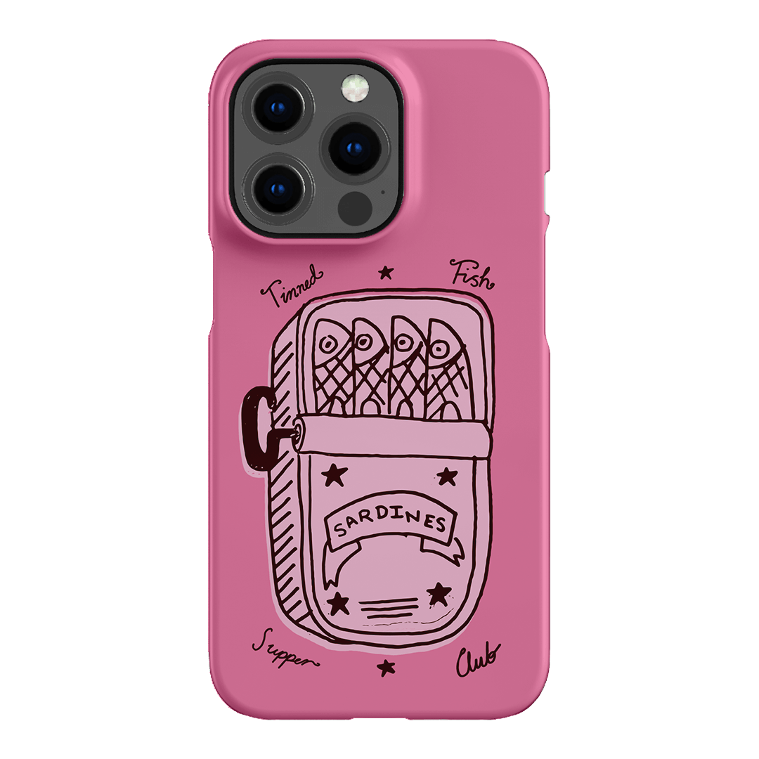 Sardine Social Pink Printed Phone Cases iPhone 13 Pro / Snap by The Dairy - The Dairy