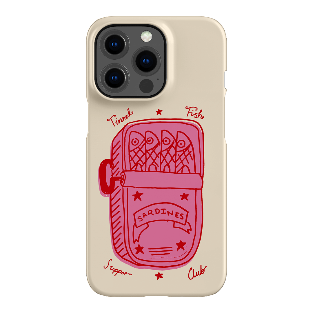 Sardine Social Red Printed Phone Cases iPhone 13 Pro / Snap by The Dairy - The Dairy