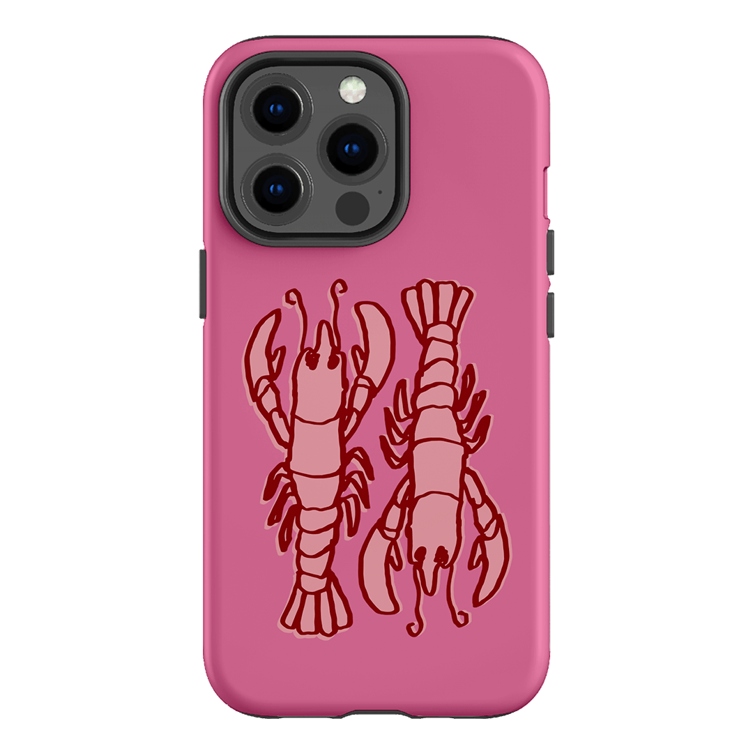 Lobster Love Pink Printed Phone Cases iPhone 13 Pro / Armoured by The Dairy - The Dairy