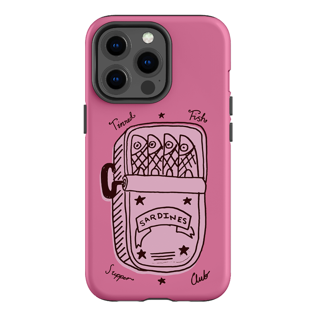 Sardine Social Pink Printed Phone Cases iPhone 13 Pro / Armoured by The Dairy - The Dairy