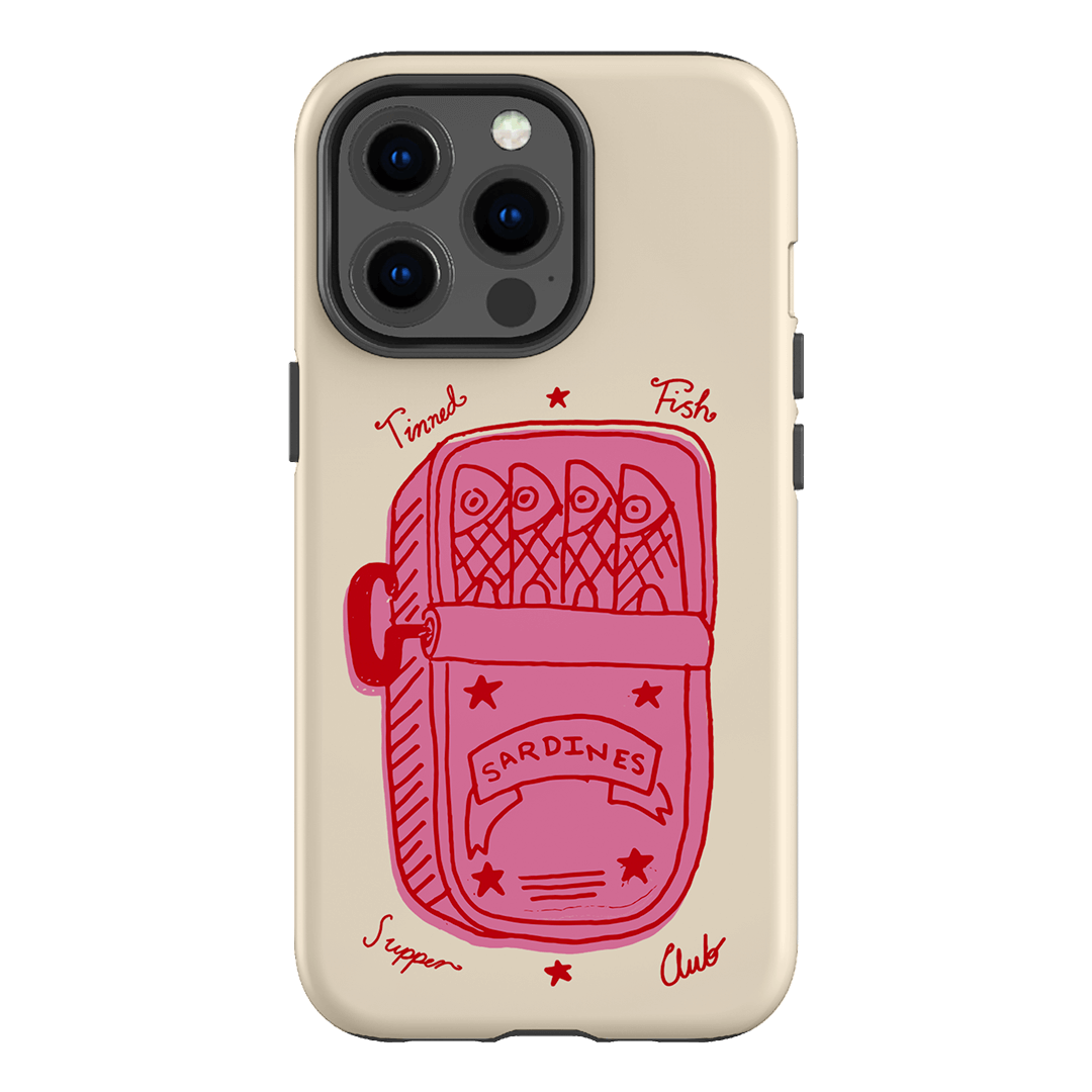 Sardine Social Red Printed Phone Cases iPhone 13 Pro / Armoured by The Dairy - The Dairy