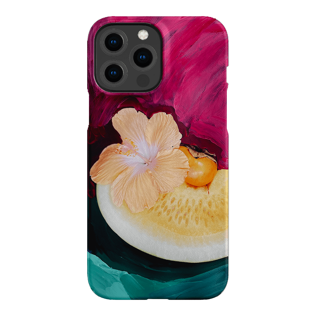 Hibiscus Melon Printed Phone Cases iPhone 13 Pro Max / Snap by Nicole Nelius - The Dairy