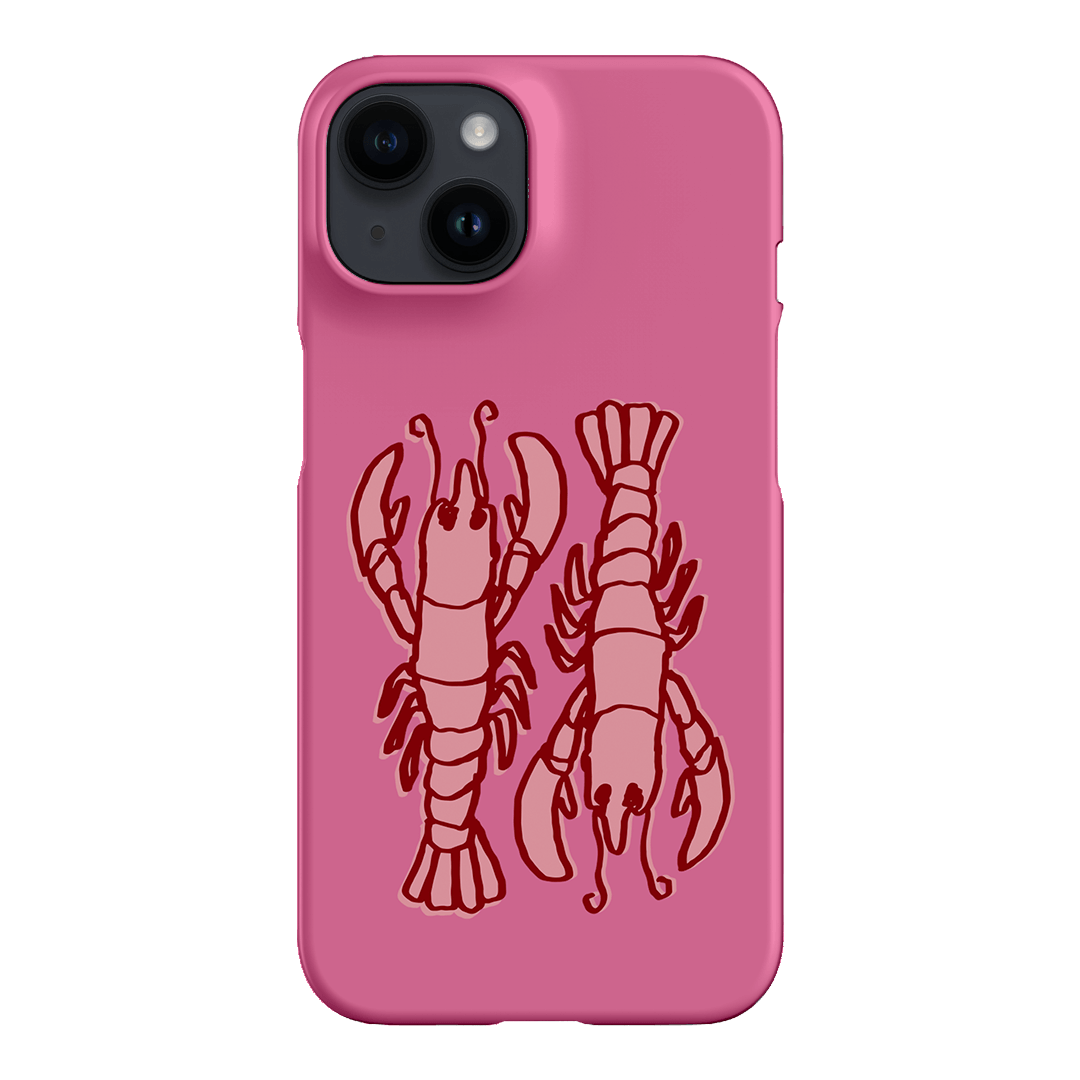 Lobster Love Pink Printed Phone Cases iPhone 14 / Snap by The Dairy - The Dairy