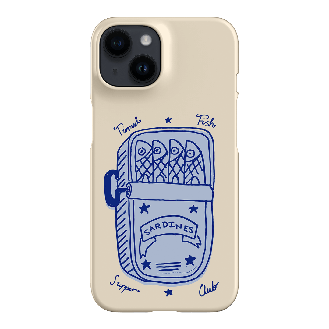 Sardine Social Blue Printed Phone Cases iPhone 14 / Snap by The Dairy - The Dairy