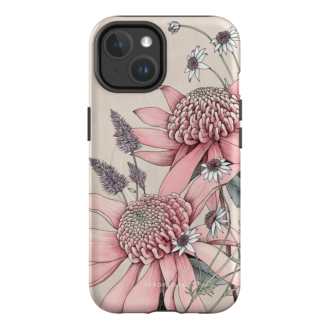 Pink Waratah Printed Phone Cases by Typoflora - The Dairy