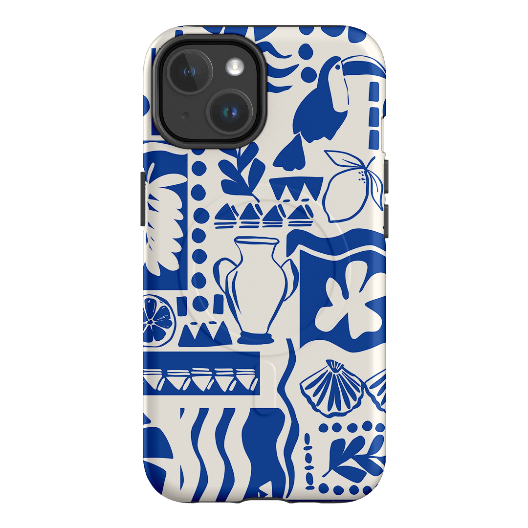 Toucan Blue Printed Phone Cases iPhone 14 / Armoured MagSafe by Charlie Taylor - The Dairy