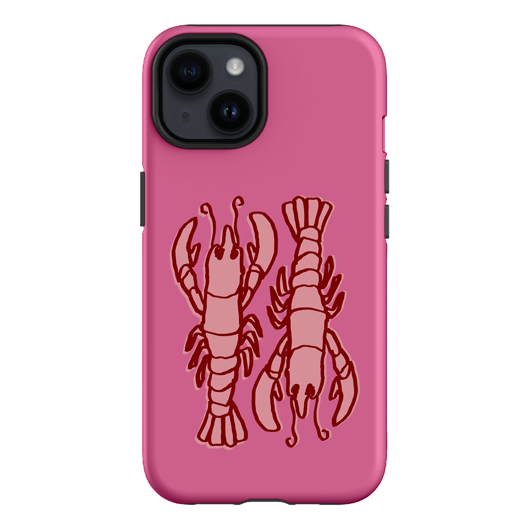 Lobster Love Pink Printed Phone Cases iPhone 14 / Armoured by The Dairy - The Dairy