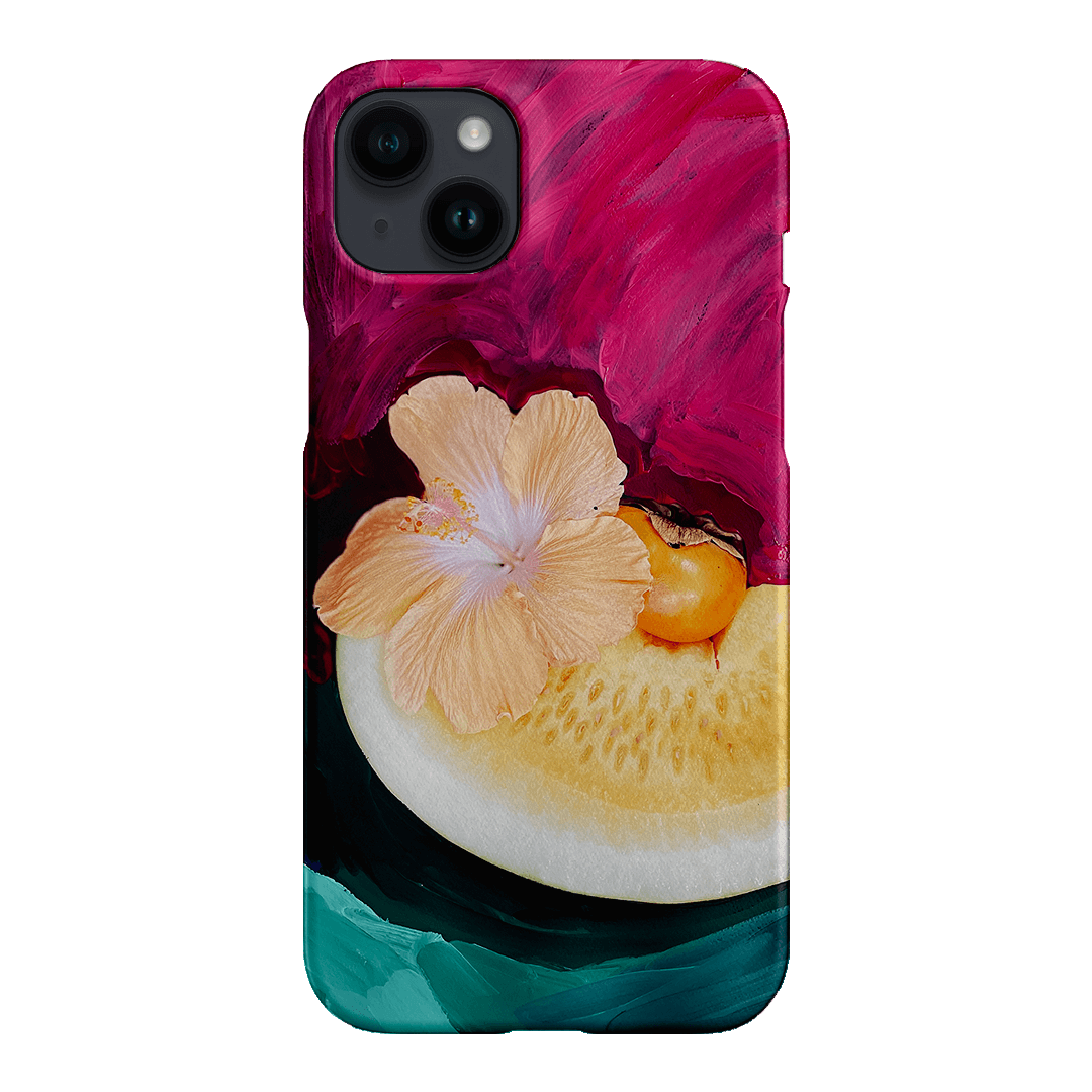 Hibiscus Melon Printed Phone Cases iPhone 14 Plus / Snap by Nicole Nelius - The Dairy