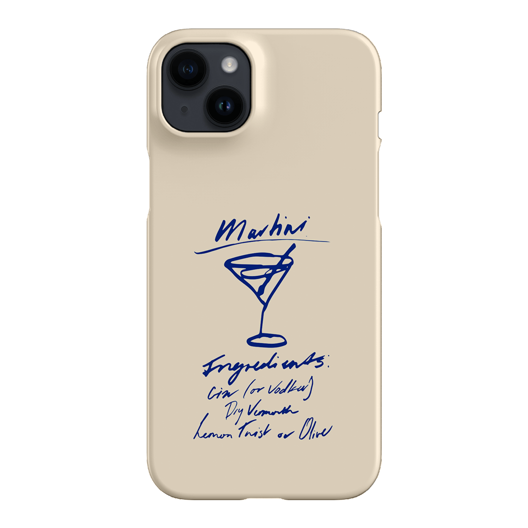 Martini Mood Cream Printed Phone Cases iPhone 14 Plus / Snap by The Dairy - The Dairy