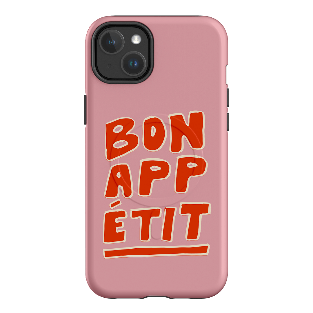 Bon Appetit Pink Printed Phone Cases iPhone 14 Plus / Armoured MagSafe by The Dairy - The Dairy