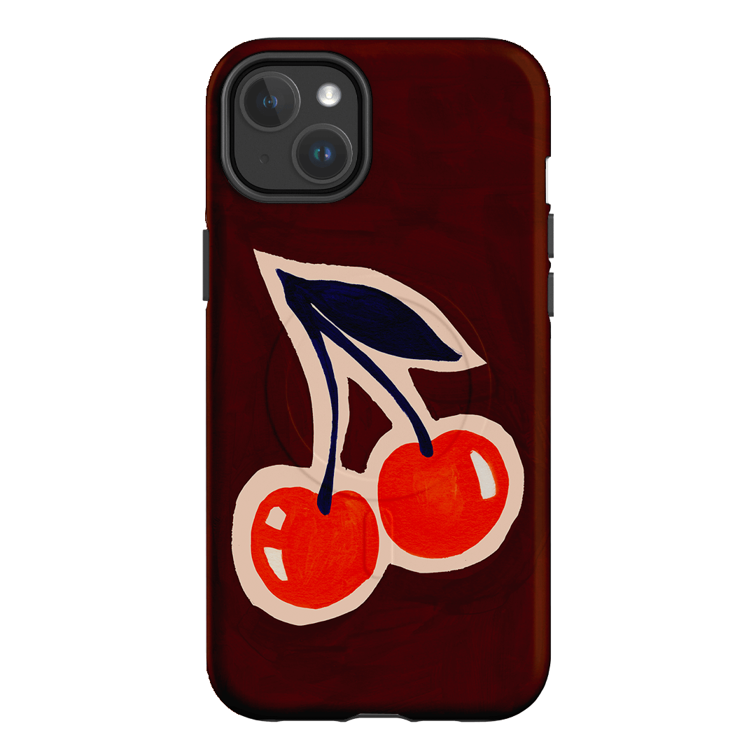 Cherries Printed Phone Cases iPhone 14 Plus / Armoured MagSafe by Studio Bon - The Dairy