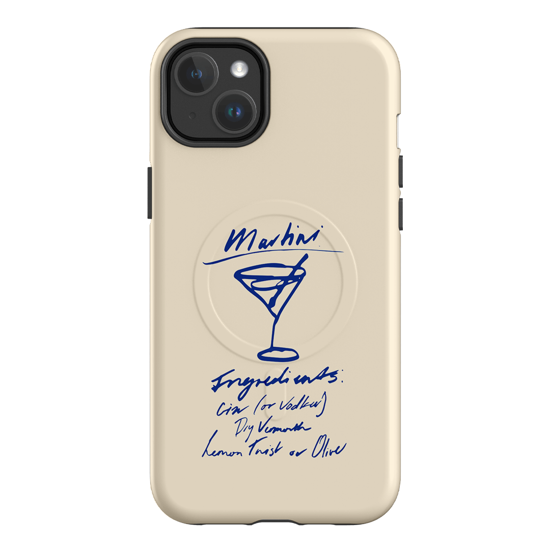 Martini Mood Cream Printed Phone Cases iPhone 14 Plus / Armoured MagSafe by The Dairy - The Dairy