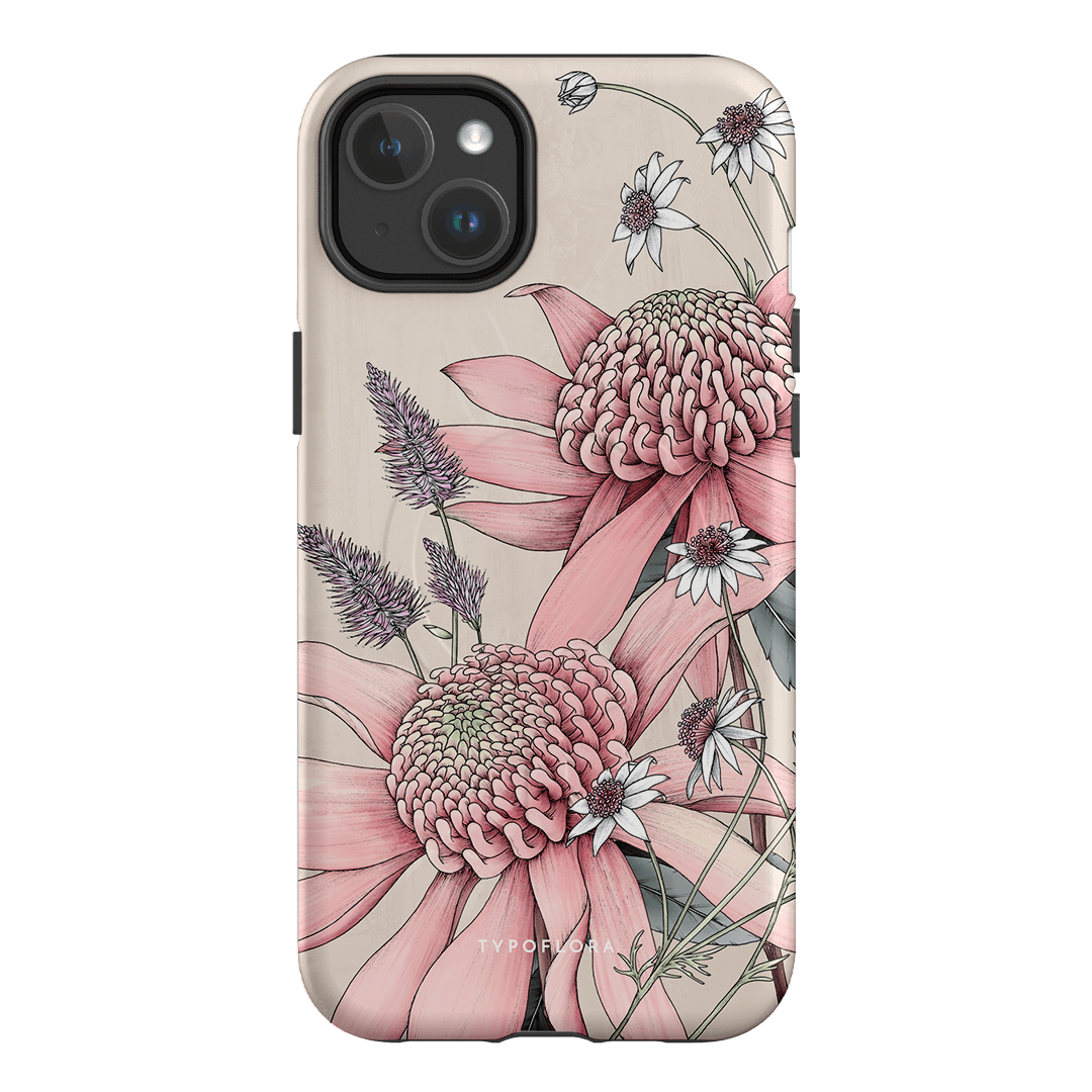 Pink Waratah Printed Phone Cases by Typoflora - The Dairy