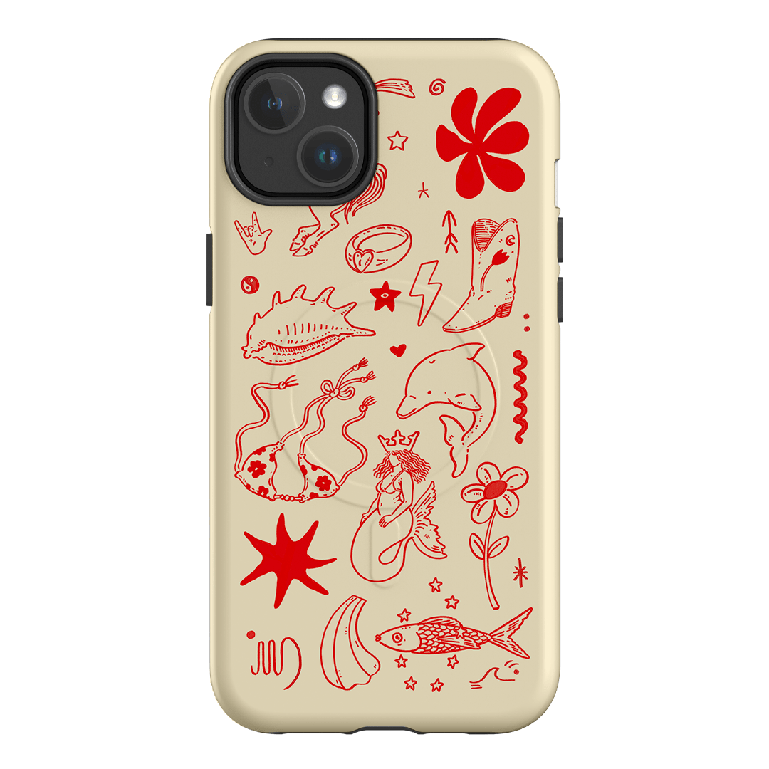 Spiced Cowboy Cream Printed Phone Cases iPhone 14 Plus / Armoured MagSafe by Easty Beasty - The Dairy