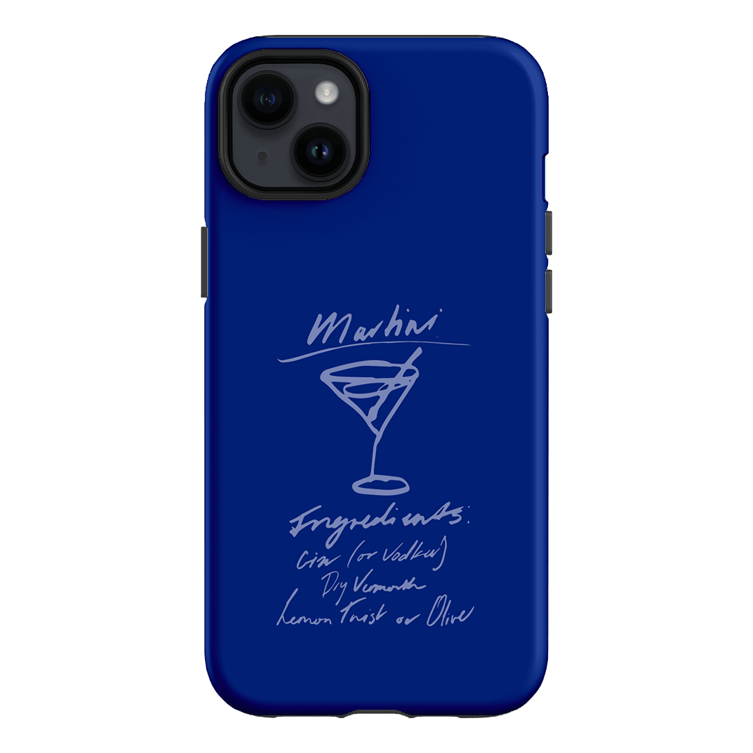 Martini Mood Blue Printed Phone Cases iPhone 14 Plus / Armoured by The Dairy - The Dairy