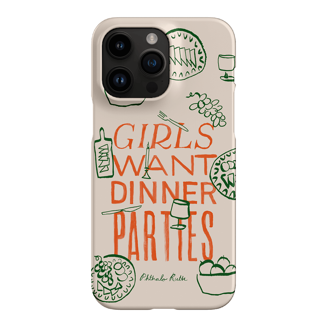 Dinner Parties Printed Phone Cases iPhone 14 Pro Max / Snap by Phthalo Ruth - The Dairy