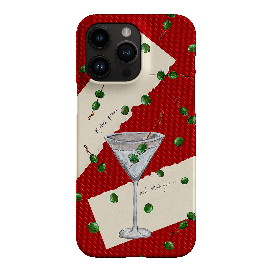 Martini Please Printed Phone Cases iPhone 14 Pro Max / Snap by BG. Studio - The Dairy