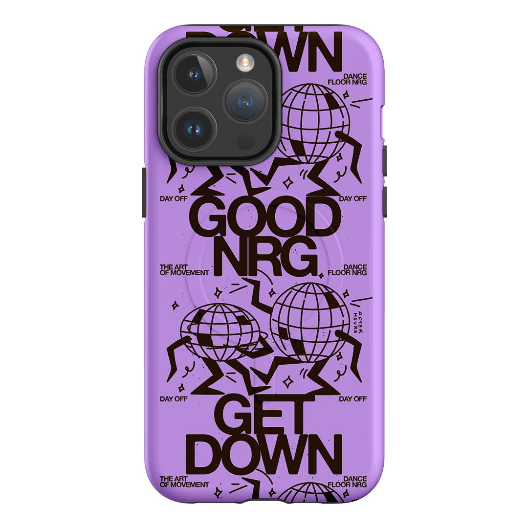 Good Energy in Purple Printed Phone Cases iPhone 14 Pro Max / Armoured MagSafe by After Hours - The Dairy