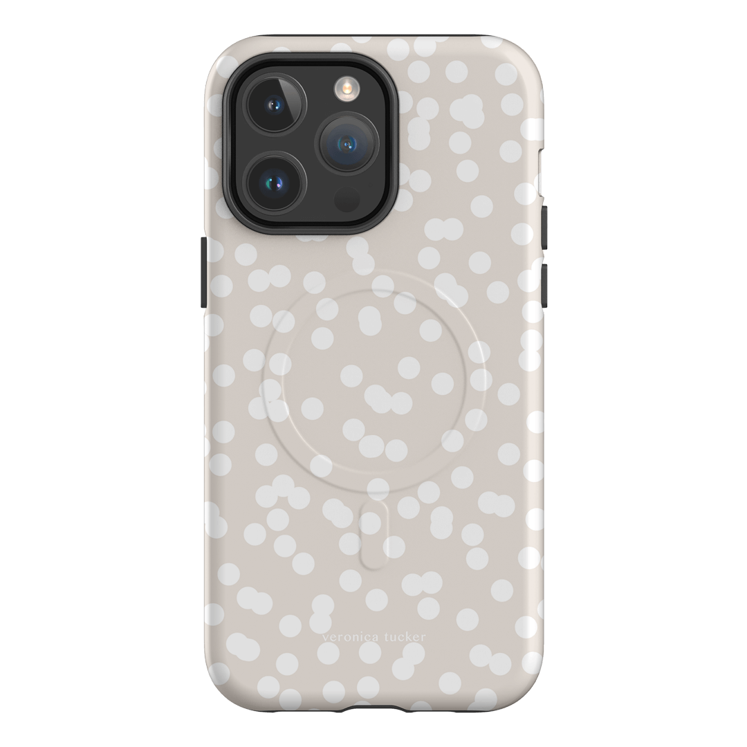 Mini Confetti White Printed Phone Cases iPhone 14 Pro Max / Armoured MagSafe by Veronica Tucker - The Dairy