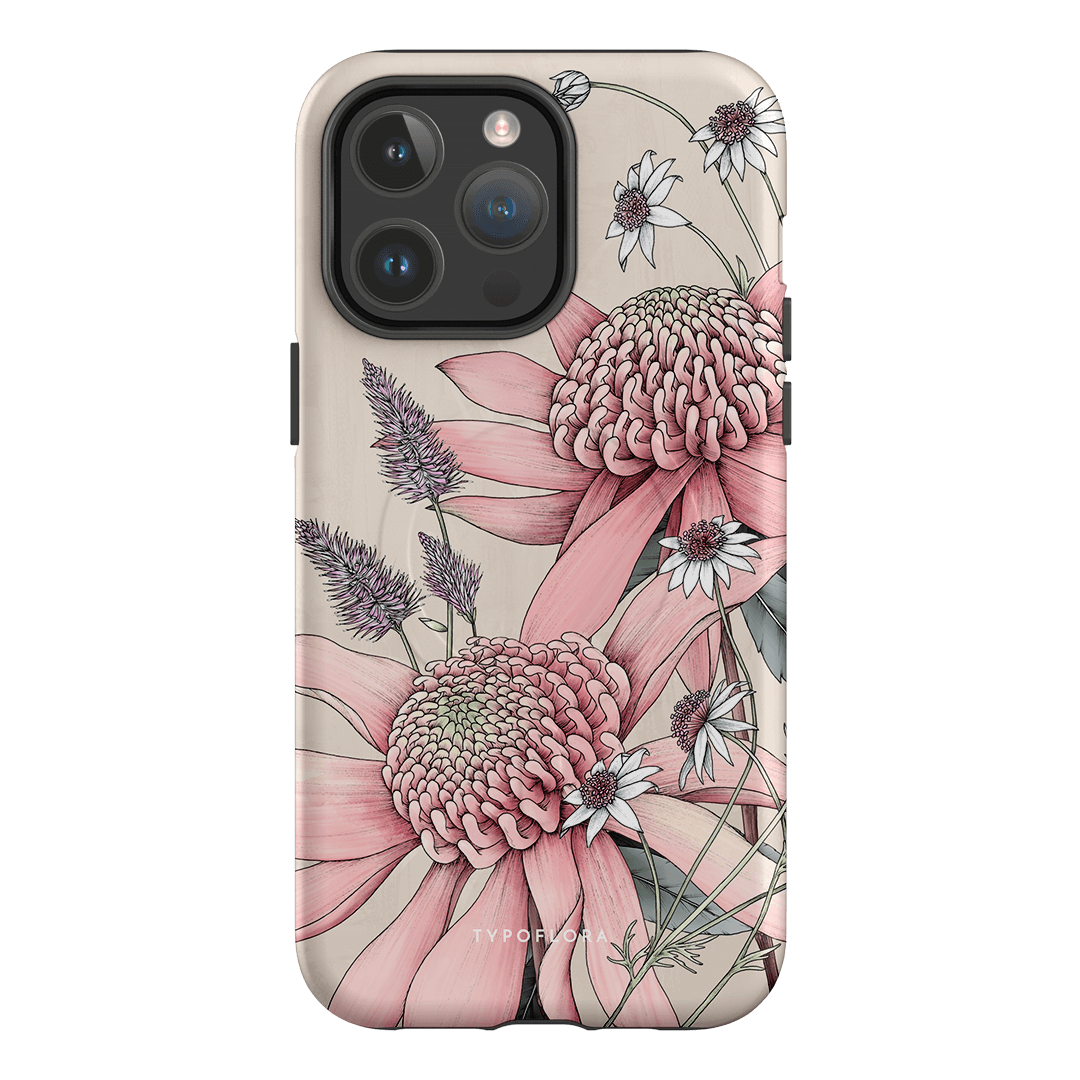 Pink Waratah Printed Phone Cases by Typoflora - The Dairy