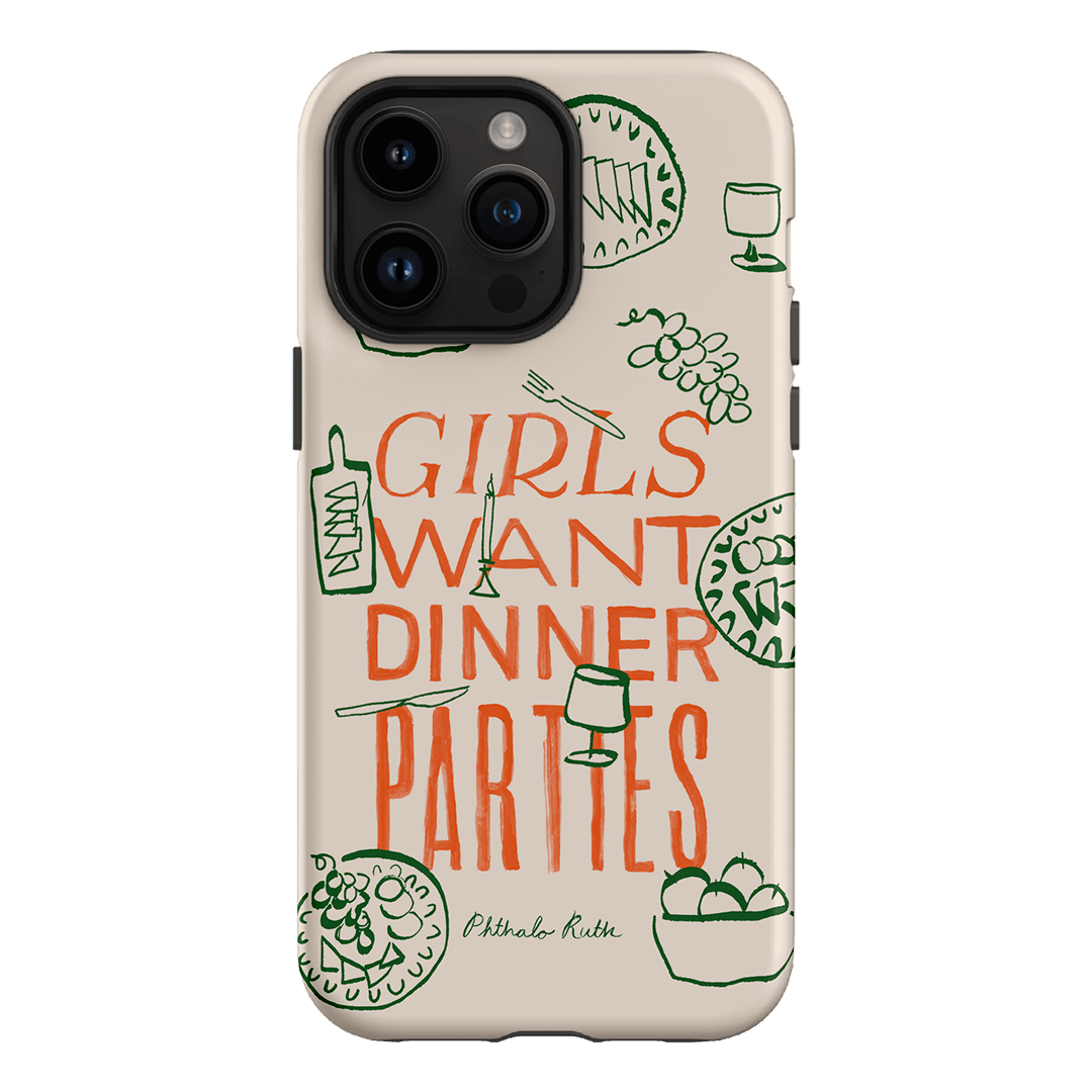 Dinner Parties Printed Phone Cases iPhone 14 Pro Max / Armoured by Phthalo Ruth - The Dairy