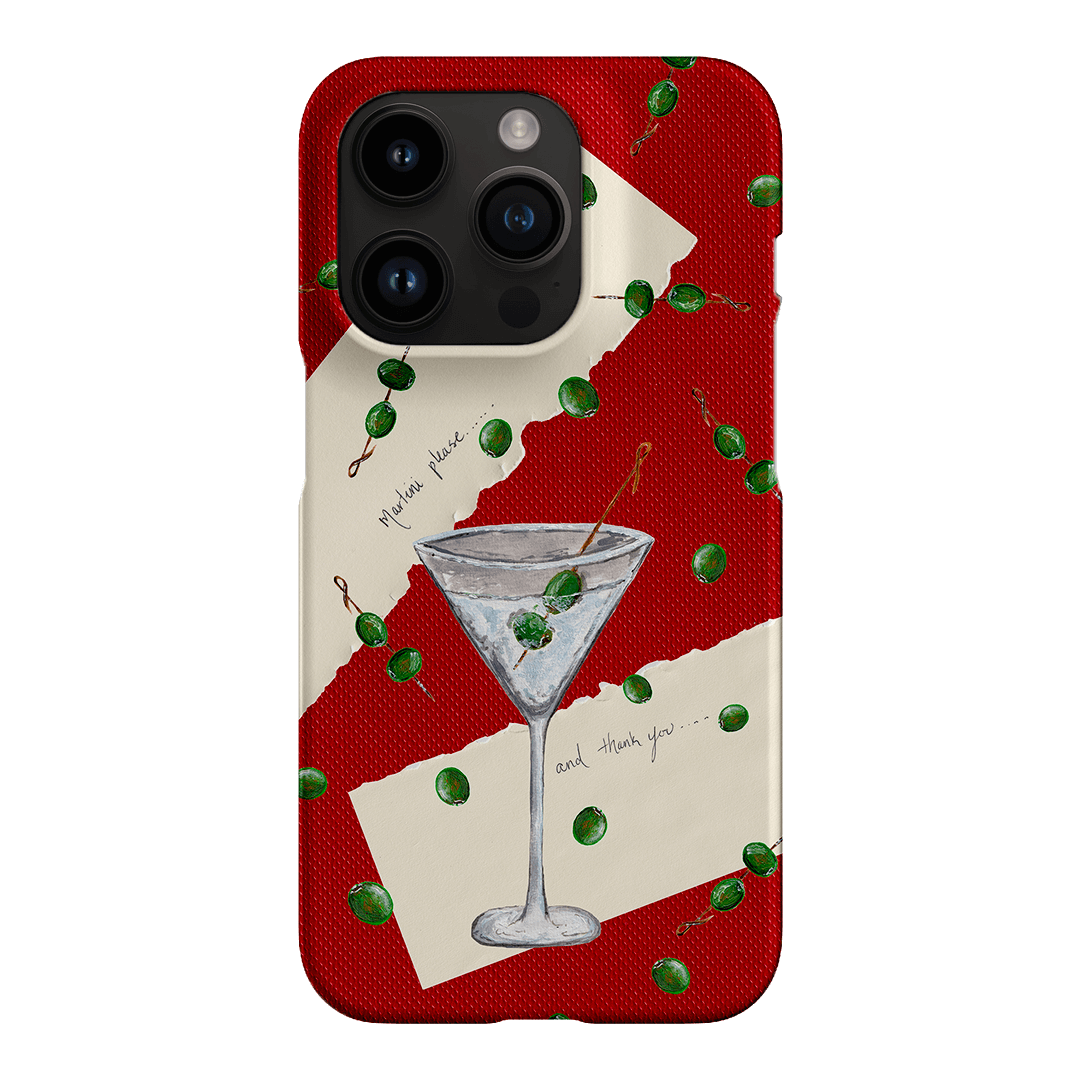 Martini Please Printed Phone Cases iPhone 14 Pro / Snap by BG. Studio - The Dairy