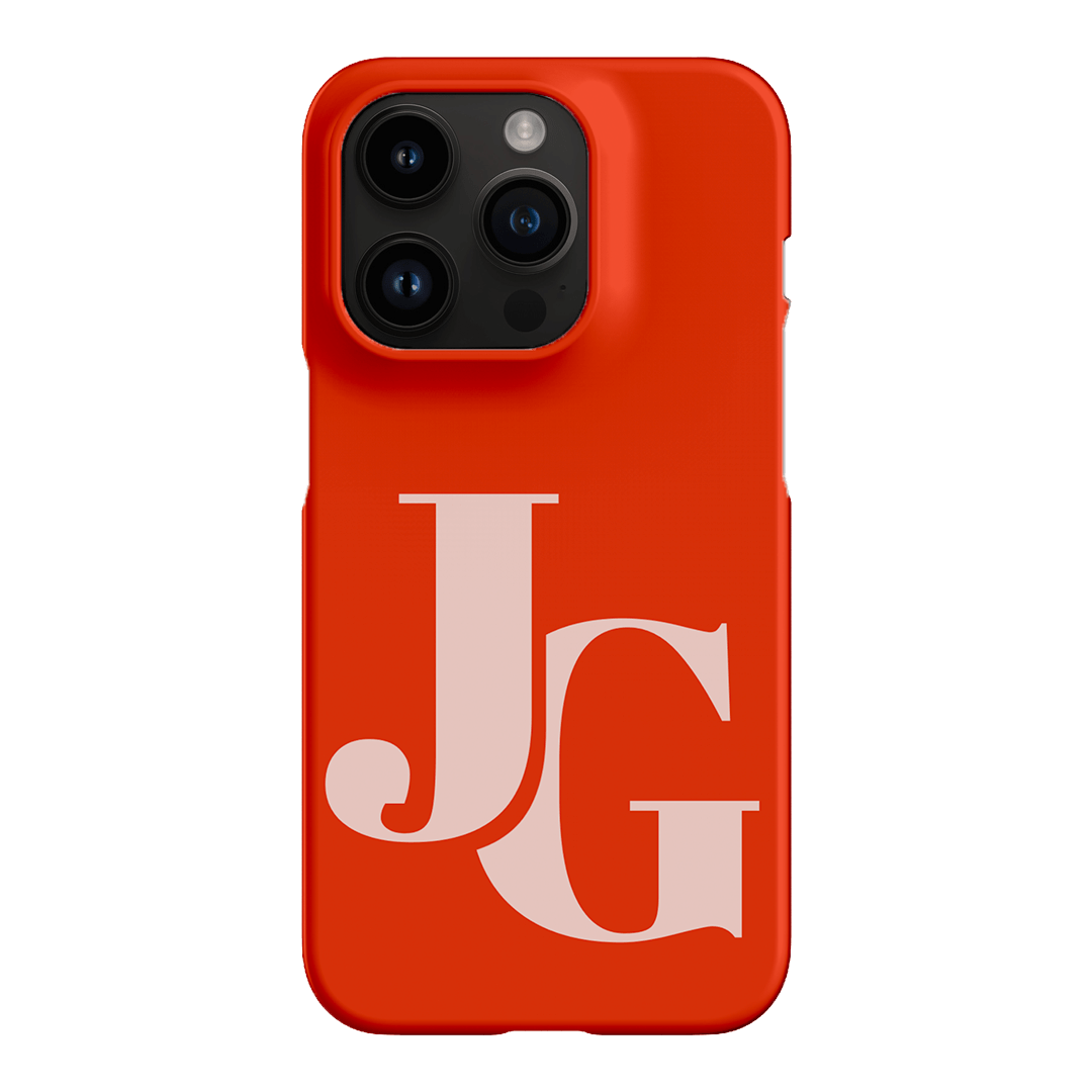 Personalized monogrammed case for iPhone 14 Pro, combining elegance with durable protection