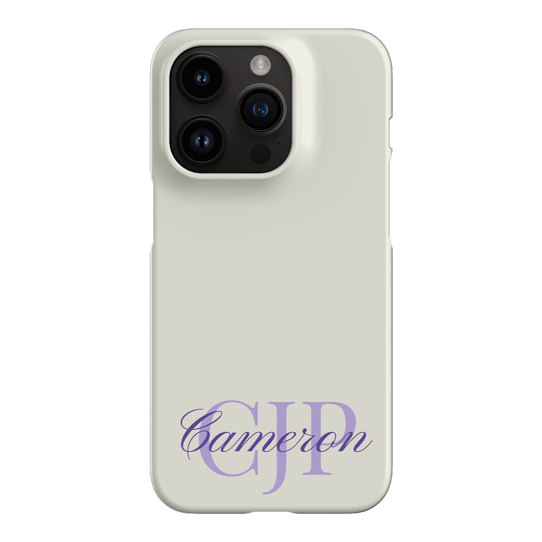 Custom monogram case for iPhone 14 Pro, designed for unique style and effective phone protection