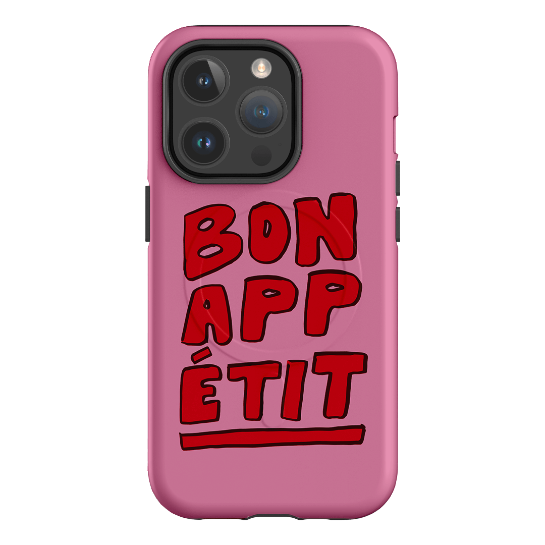 Bon Appetit Red Printed Phone Cases iPhone 14 Pro / Armoured MagSafe by The Dairy - The Dairy