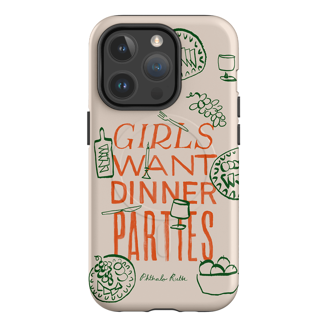 Dinner Parties Printed Phone Cases iPhone 14 Pro / Armoured MagSafe by Phthalo Ruth - The Dairy