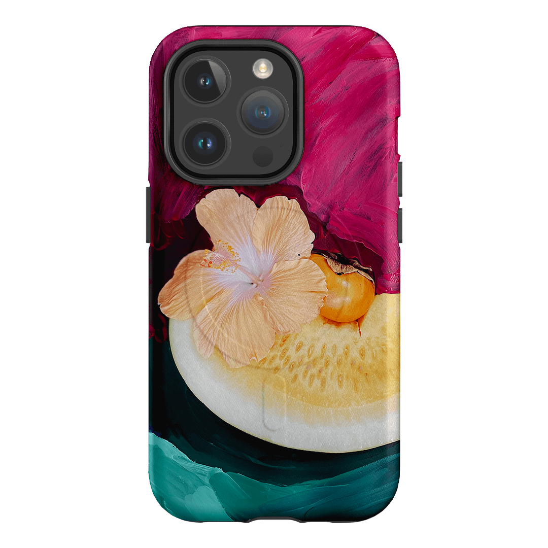 Hibiscus Melon Printed Phone Cases iPhone 14 Pro / Armoured MagSafe by Nicole Nelius - The Dairy