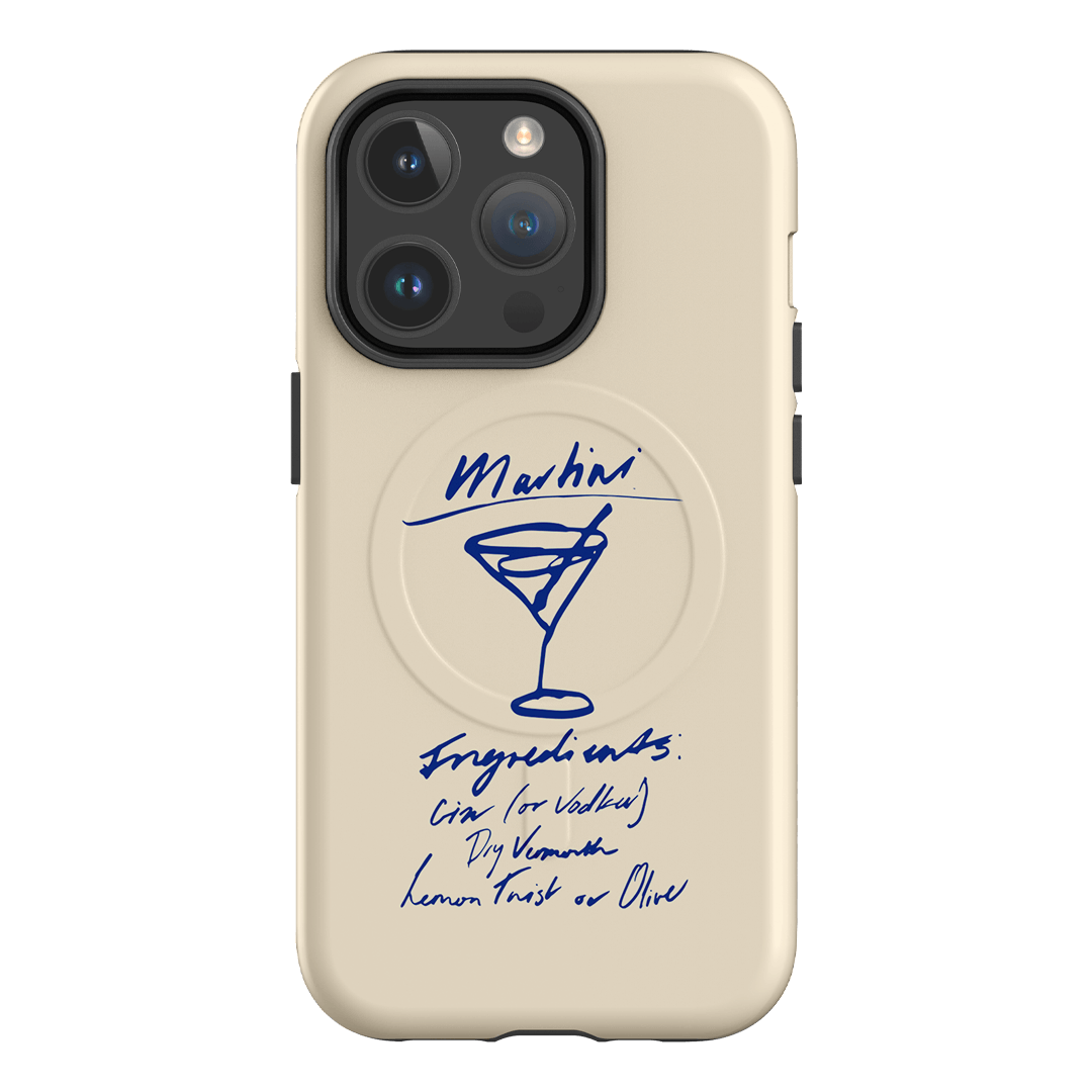 Martini Mood Cream Printed Phone Cases iPhone 14 Pro / Armoured MagSafe by The Dairy - The Dairy