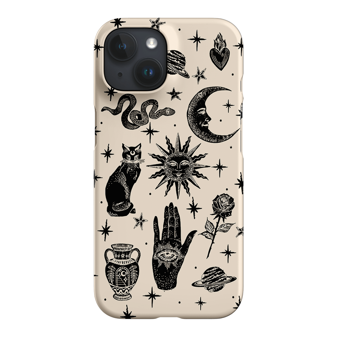 Astro Flash Beige Printed Phone Cases by Veronica Tucker - The Dairy