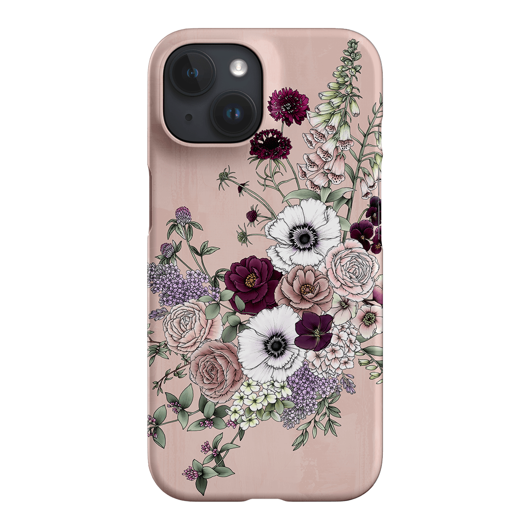 Blush Wildflowers Printed Phone Cases iPhone 15 / Snap by Typoflora - The Dairy