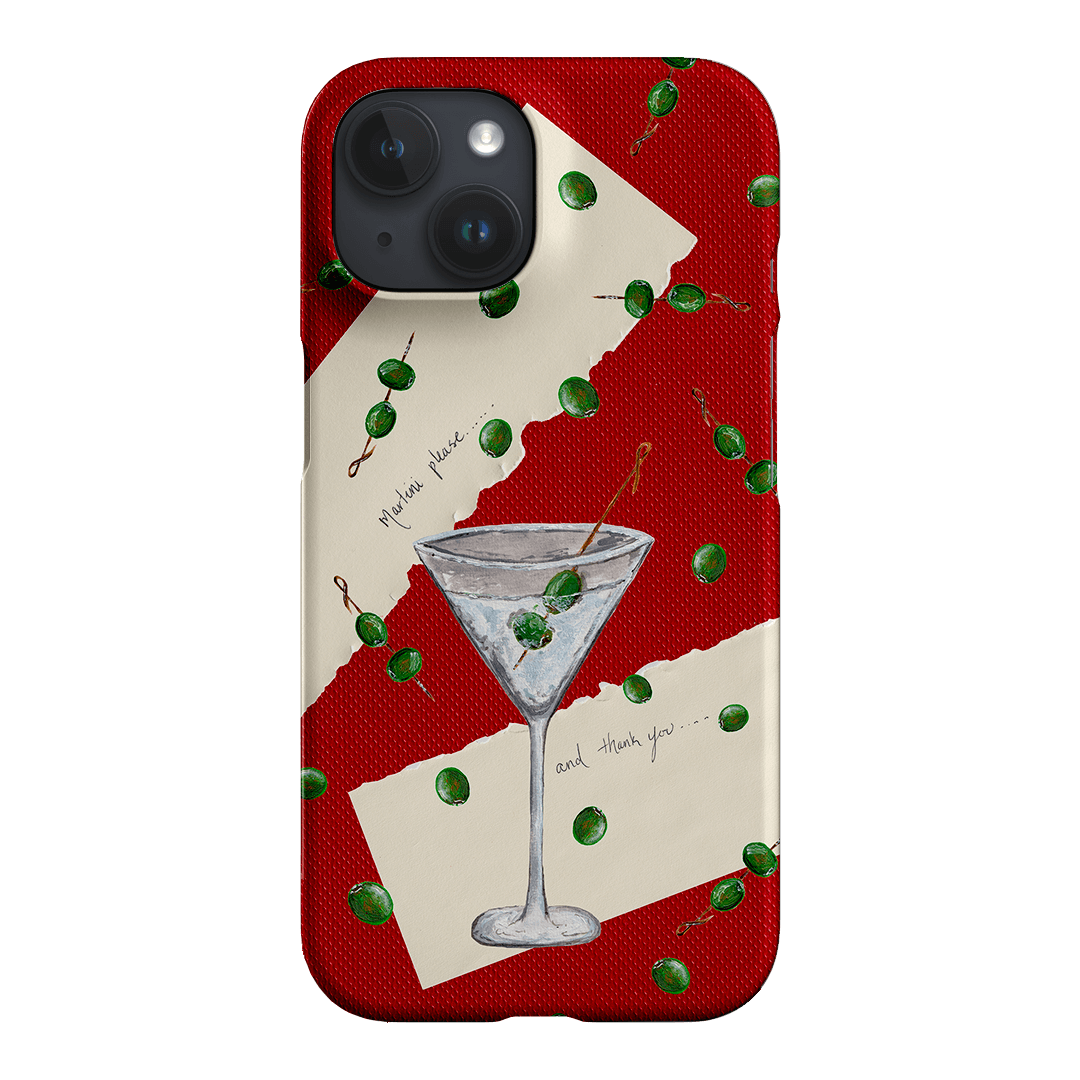 Martini Please Printed Phone Cases iPhone 15 / Snap by BG. Studio - The Dairy