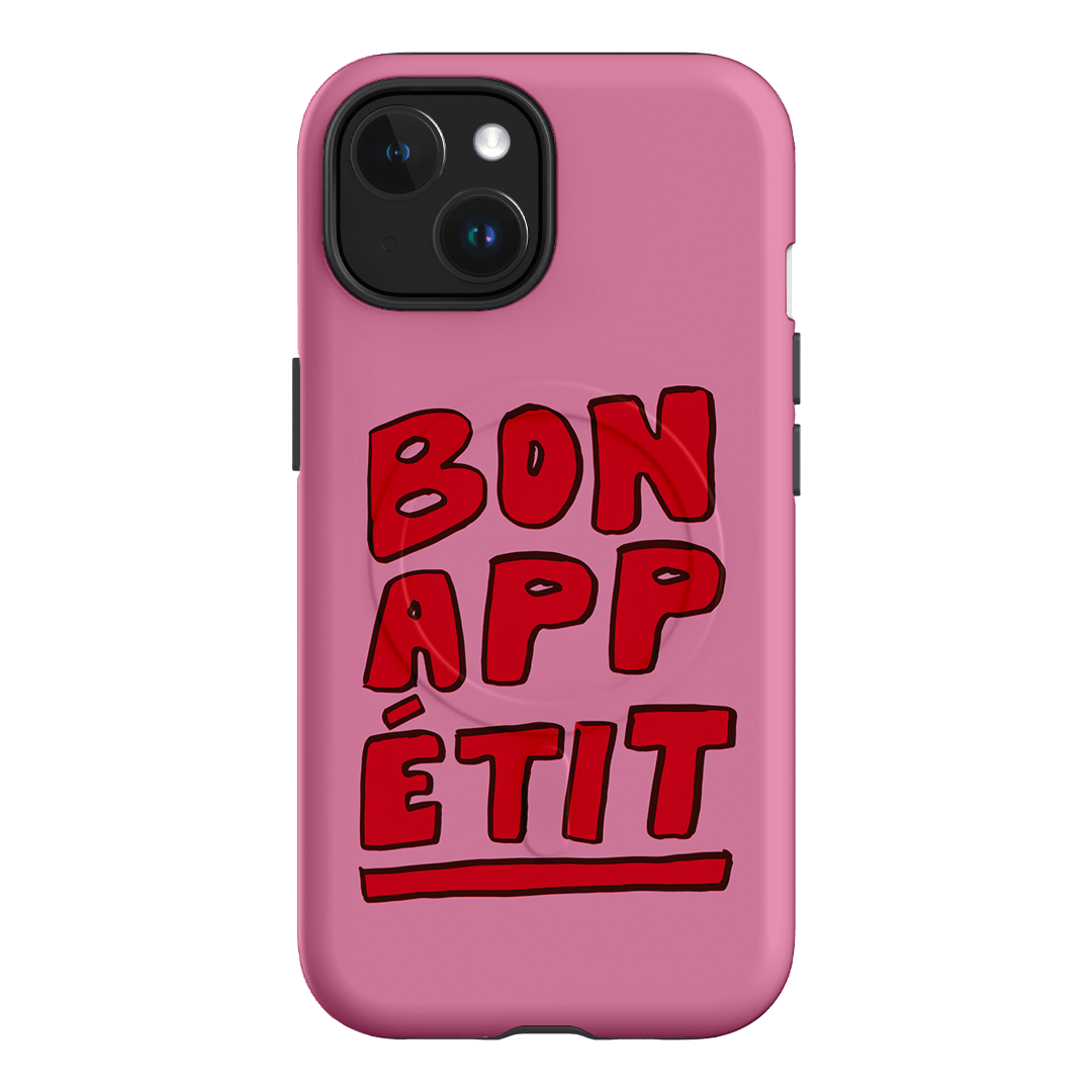 Bon Appetit Red Printed Phone Cases iPhone 15 / Armoured MagSafe by The Dairy - The Dairy