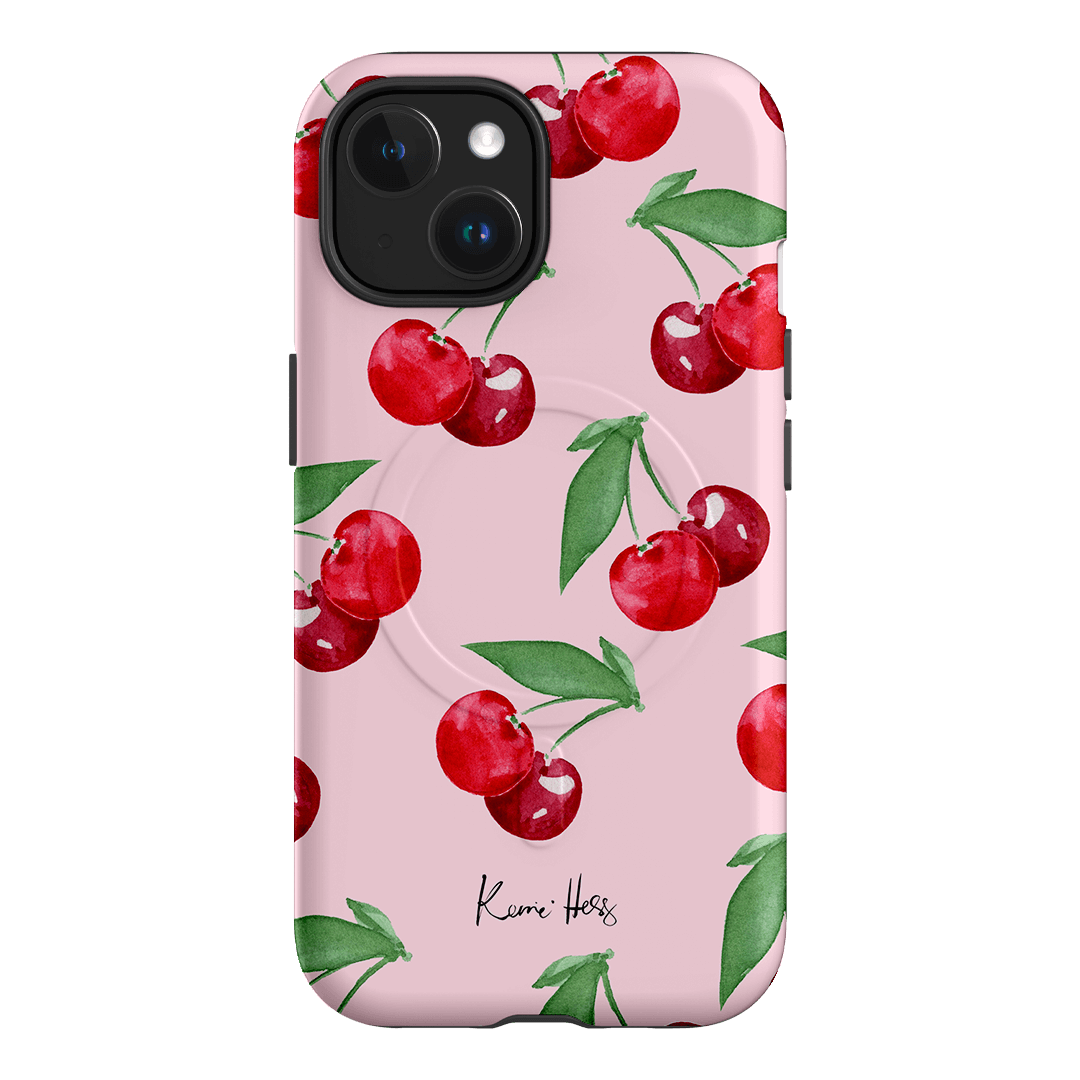 Cherry Rose Printed Phone Cases by Kerrie Hess - The Dairy