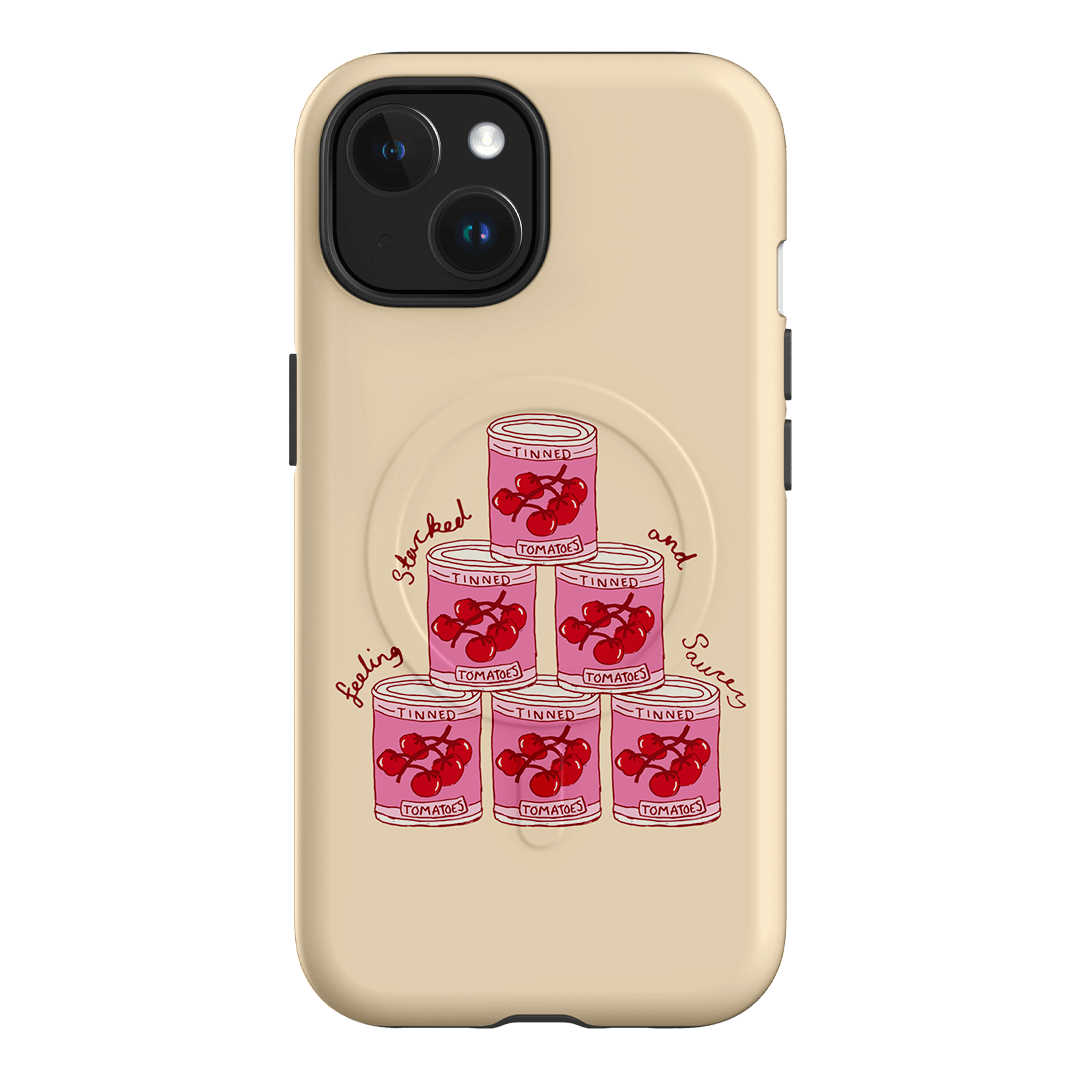 Saucy Supper Printed Phone Cases iPhone 15 / Armoured MagSafe by The Dairy - The Dairy