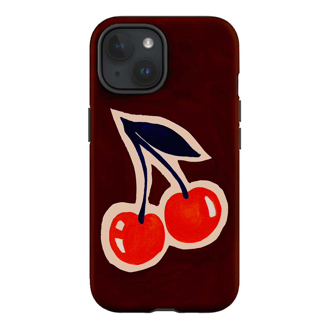 Cherries Printed Phone Cases iPhone 15 / Armoured by Studio Bon - The Dairy