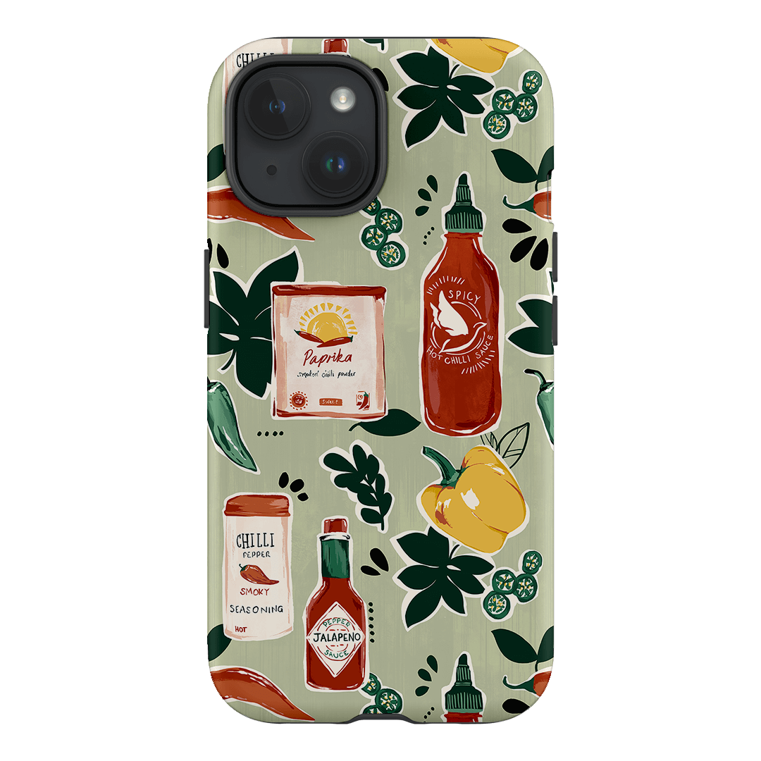 Chilli Pepper Printed Phone Cases iPhone 15 / Armoured by Charlie Taylor - The Dairy