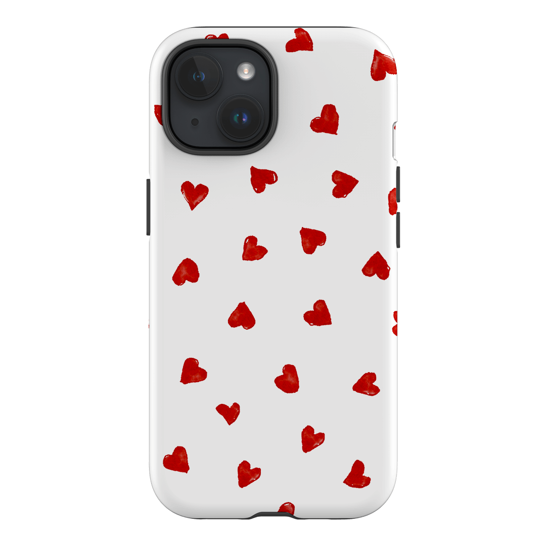 Love Hearts Printed Phone Cases iPhone 15 / Armoured by Oak Meadow - The Dairy