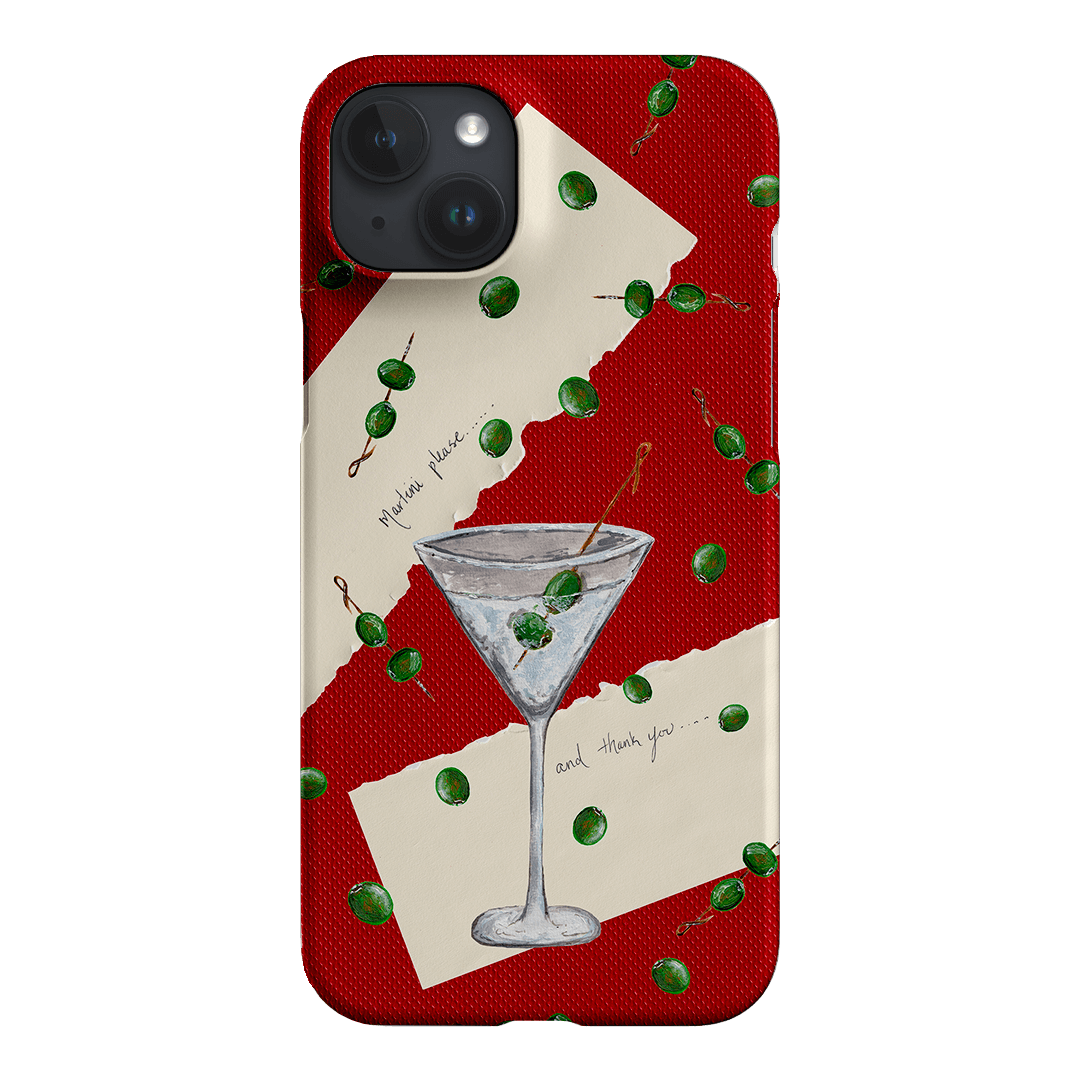 Martini Please Printed Phone Cases iPhone 15 Plus / Snap by BG. Studio - The Dairy