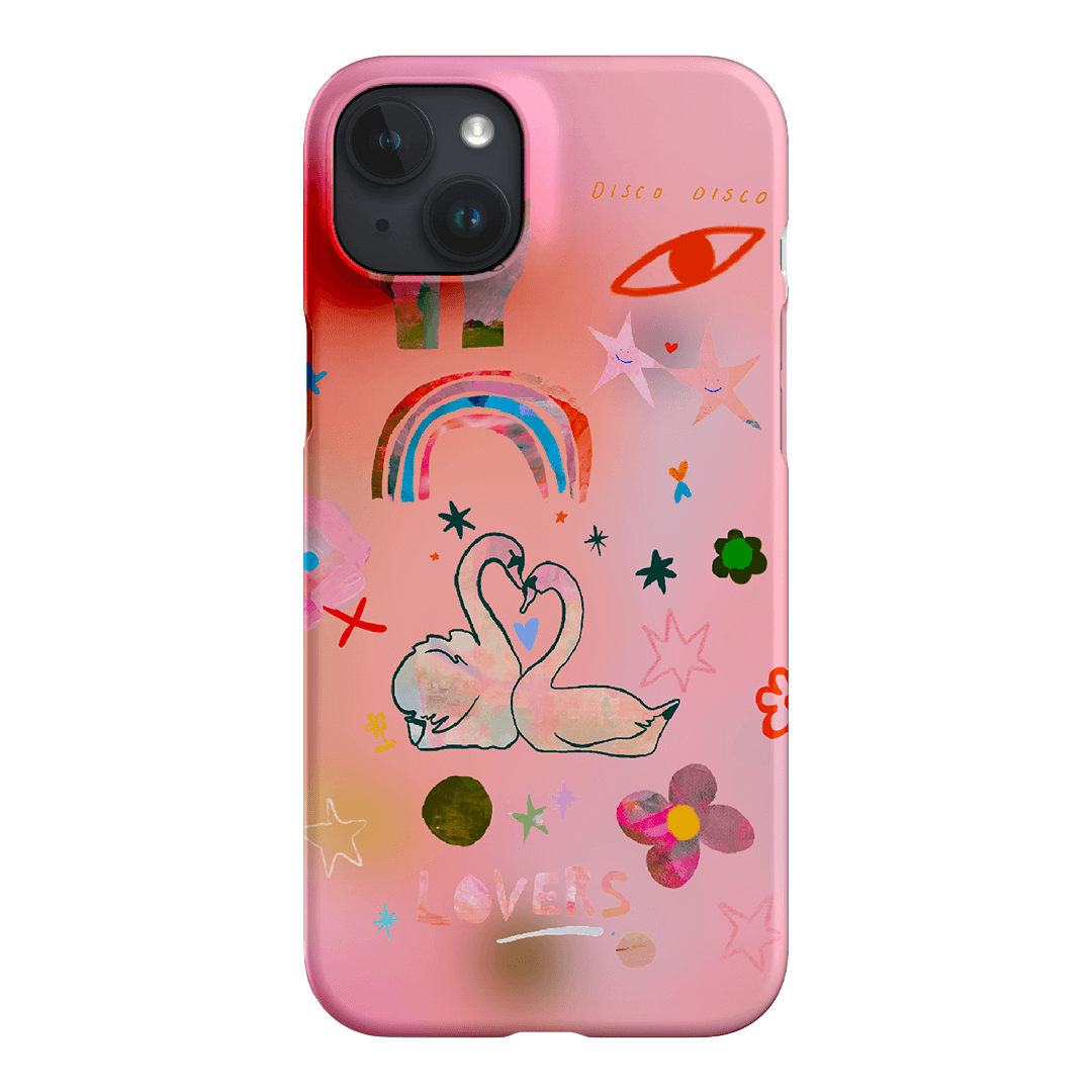 Pink Swan Printed Phone Cases iPhone 15 Plus / Snap by Kate Eliza - The Dairy