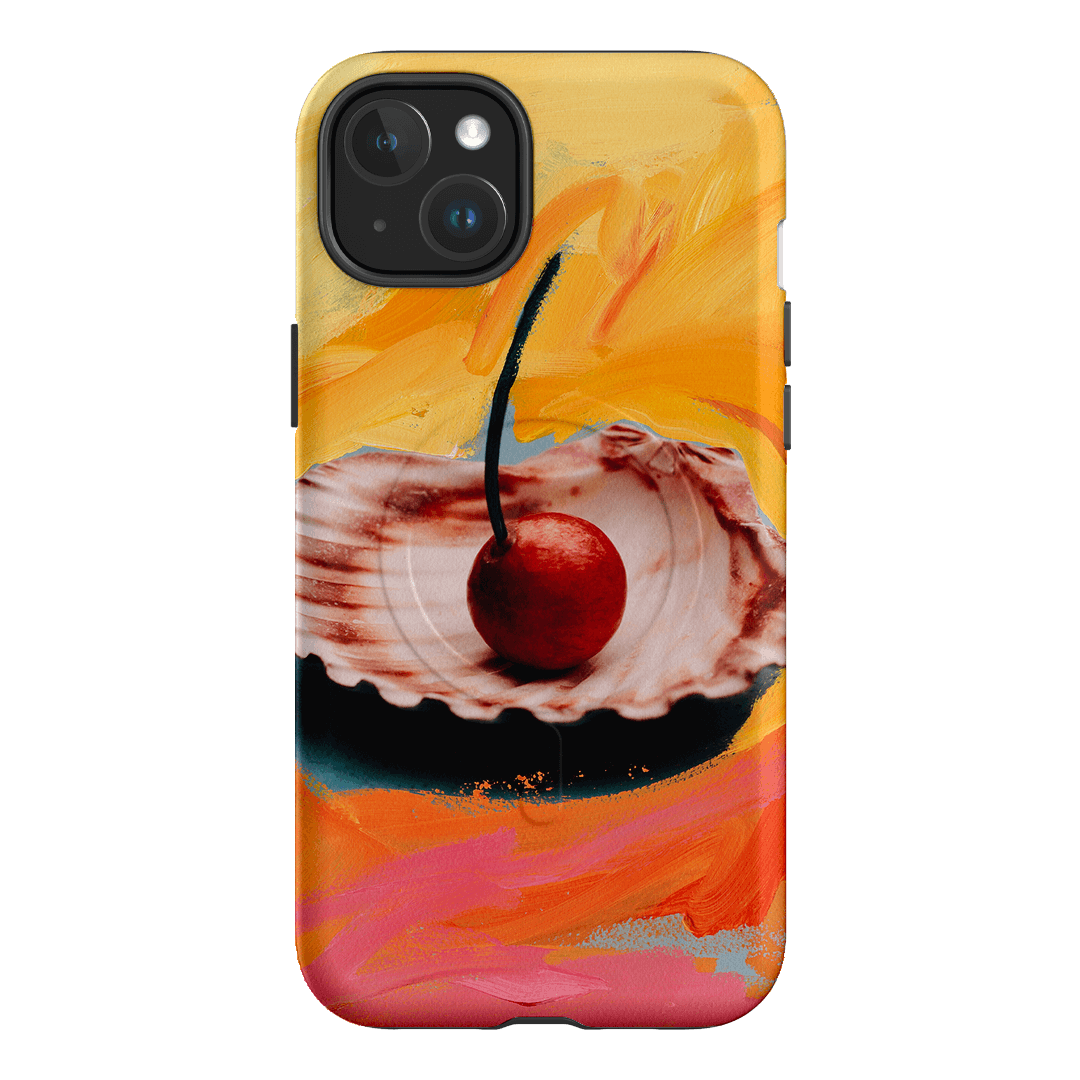 Cherry Bomb Printed Phone Cases iPhone 15 Plus / Armoured MagSafe by Nicole Nelius - The Dairy