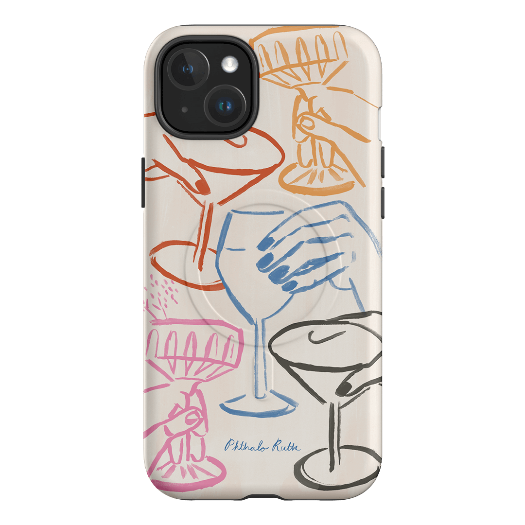 Cheers Multi Printed Phone Cases iPhone 15 Plus / Armoured MagSafe by Phthalo Ruth - The Dairy