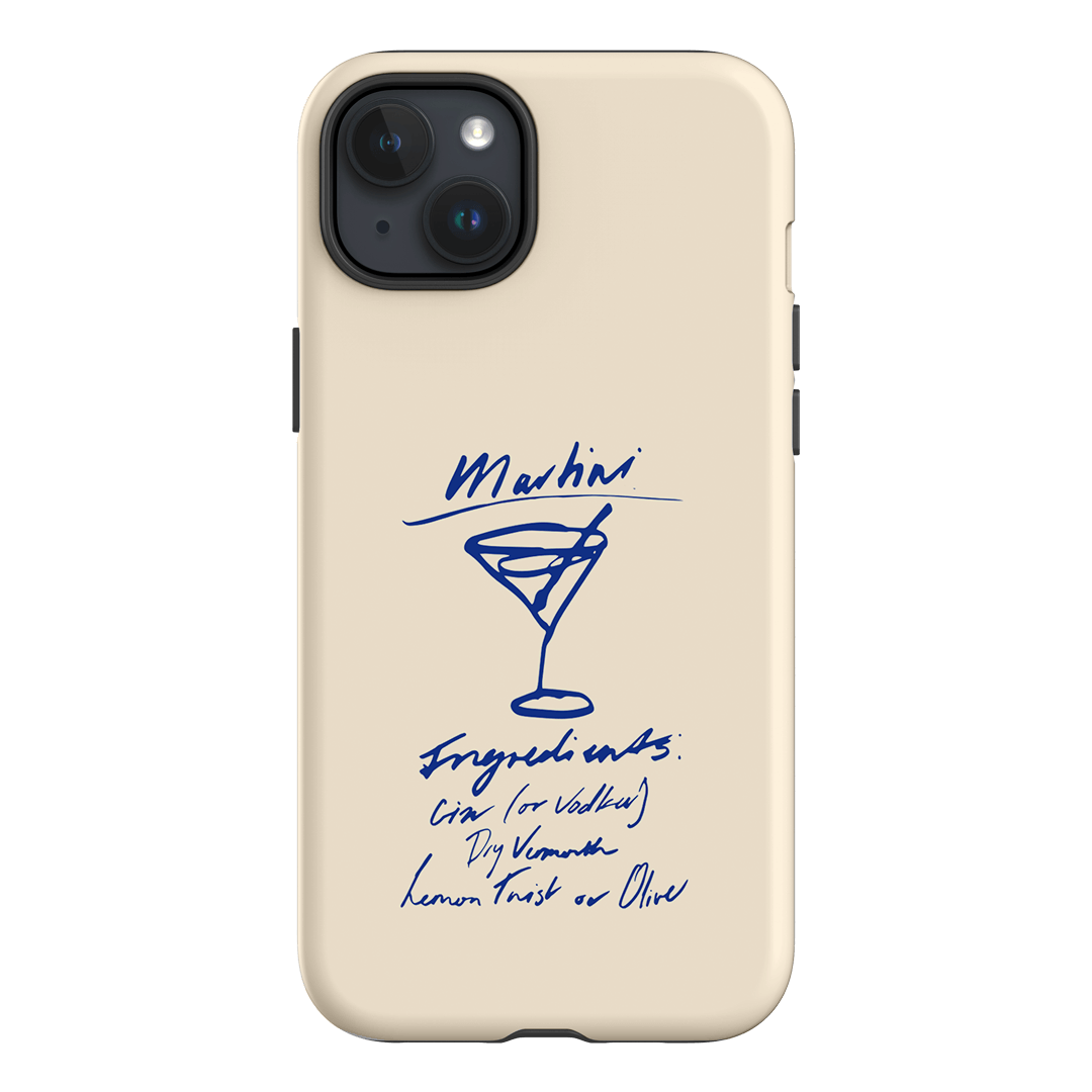 Martini Mood Cream Printed Phone Cases iPhone 15 Plus / Armoured by The Dairy - The Dairy